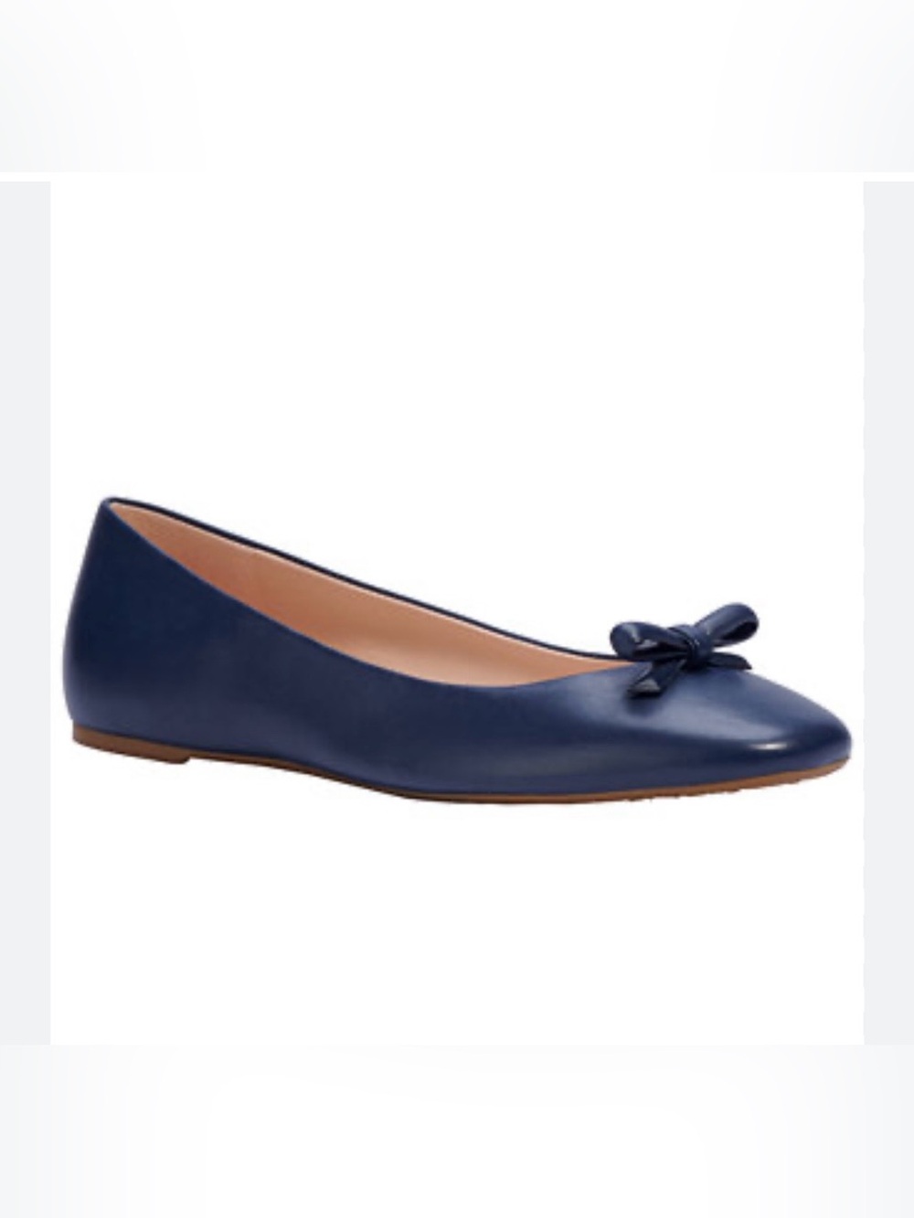 Final sale New Kate Spade Kiersten genuine leather ballet flats blazer blue colo - Picture 3 of 16
